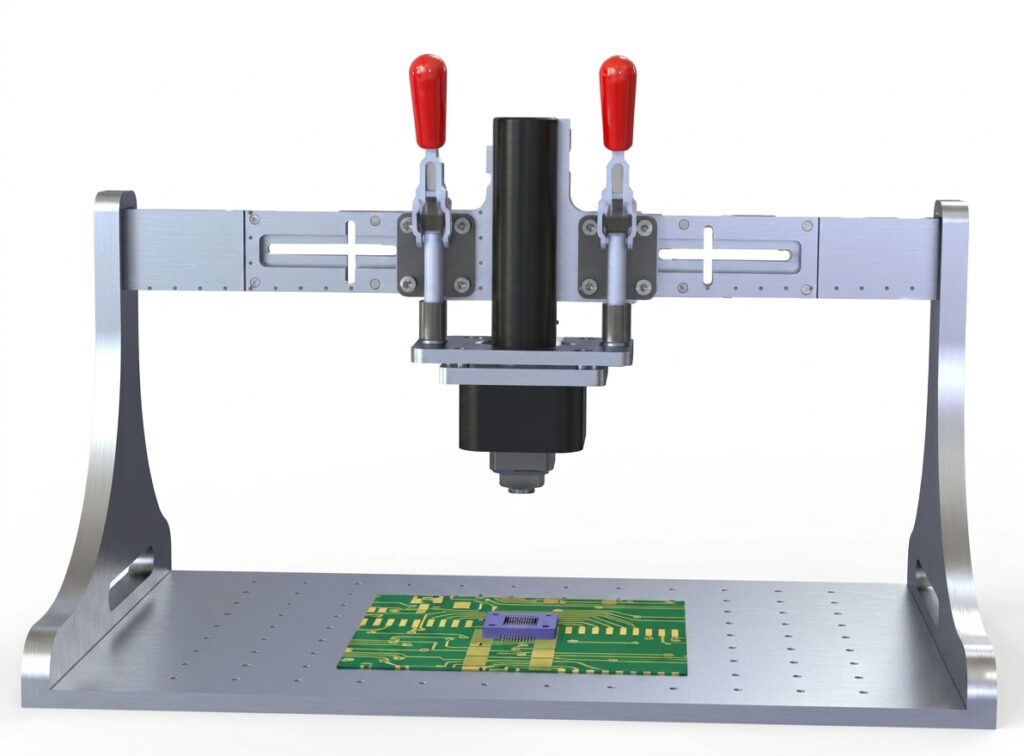 Air-Free Toggle Clamp for Semiconductor Thermal Testing