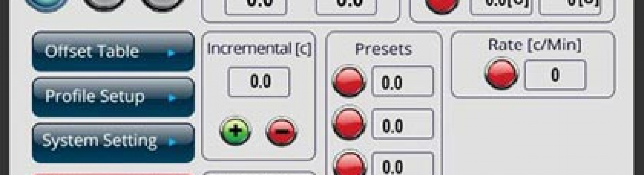MaxTC Temperature Forcing System Main Screen | Mechanical Devices ...